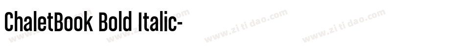 ChaletBook Bold Italic字体转换
